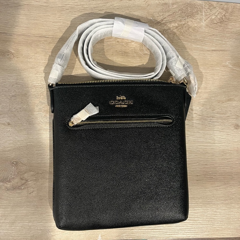 Black Coach crossbody purse